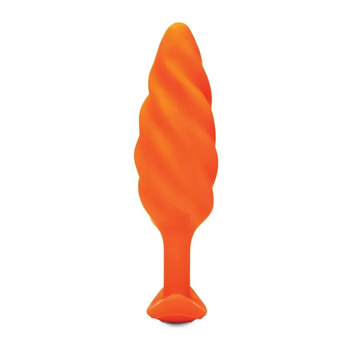 BVibe Anal BVibe Texture Plug Swirl Orange Medium