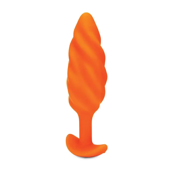 BVibe Anal BVibe Texture Plug Swirl Orange Medium
