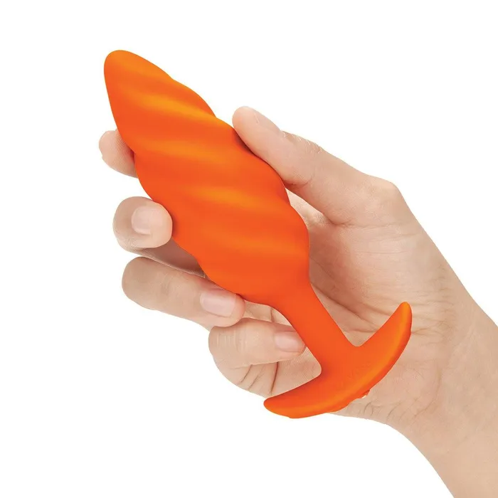 BVibe Anal BVibe Texture Plug Swirl Orange Medium