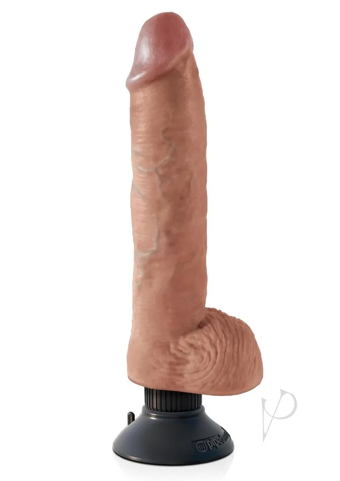 Kc Vibrating Cock Wballs 10 Tan King Cock Dildos Kc Vibrating Cock Wballs 10 Tan King Cock Dildos