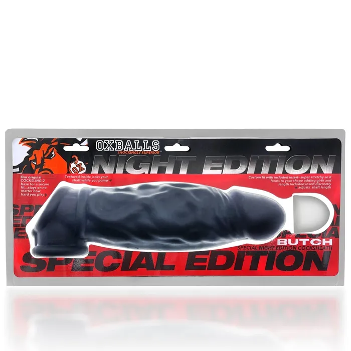Anal Oxballs Butch Cocksheath Special Edition Black Oxballs