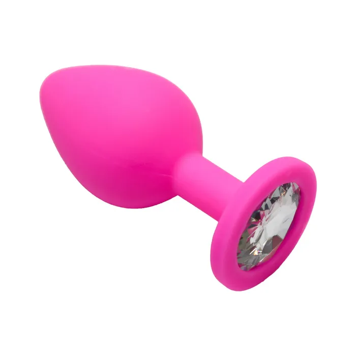 Male Sex Toys Pink Silicone Plug with Gem The Love Store Online