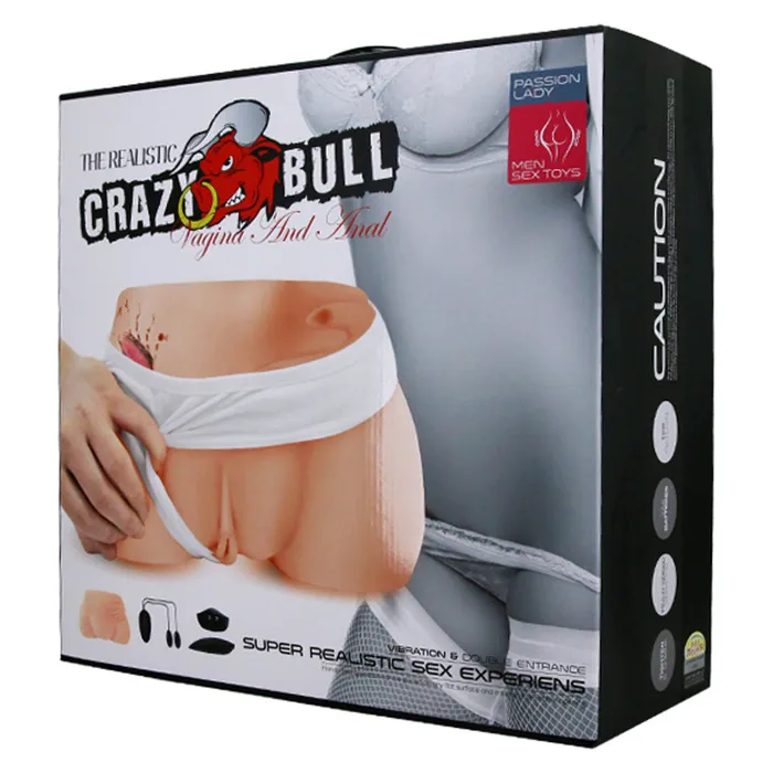 Crazy Bull Passion Lady Vibrating Vagina Anal Masturbator Crazy Bull Male Sex Toys