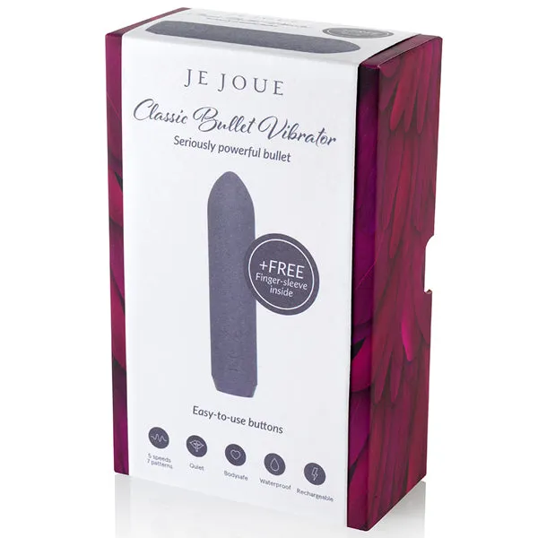 Sugar and Sas Female Sex Toys Je Joue Classic Bullet Vibrator With Finger Sleeve
