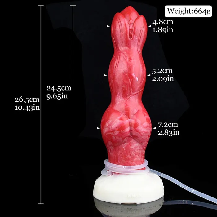 104Inch Dani Squirting Dog Dildo Thick Knotted Canine DirtyToyz Dildos 104Inch Dani Squirting Dog Dildo Thick Knotted Canine DirtyToyz Dildos