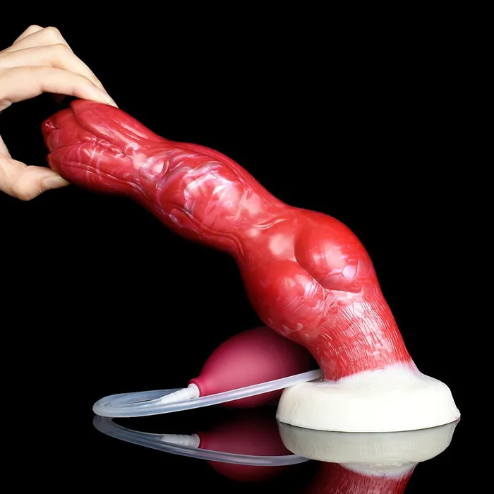 104Inch Dani Squirting Dog Dildo Thick Knotted Canine DirtyToyz Dildos 104Inch Dani Squirting Dog Dildo Thick Knotted Canine DirtyToyz Dildos