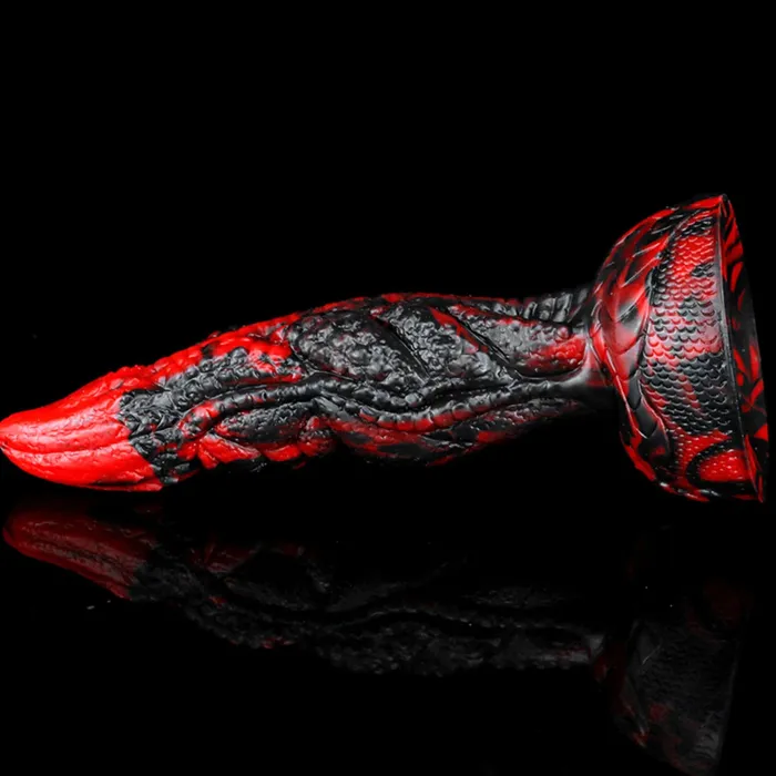 Anal Domlust Exotic Monster Dildo Realistic Dragon Design Silicone Dildo Anal Plug Domlust