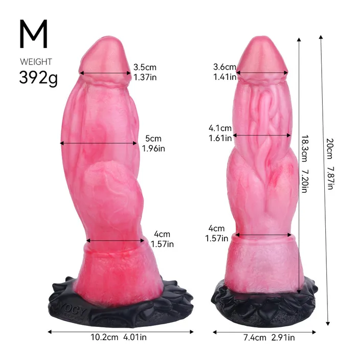 Anal Domlust Fantasy Knotted Dildo Large Butt Plug Silicone Suction Cup Monsterdildo Sex Toys for Women