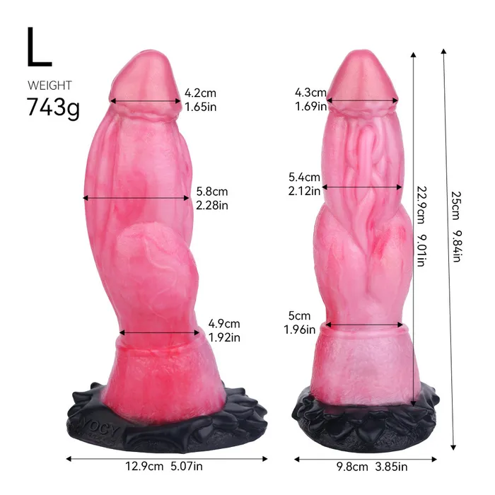 Anal Domlust Fantasy Knotted Dildo Large Butt Plug Silicone Suction Cup Monsterdildo Sex Toys for Women