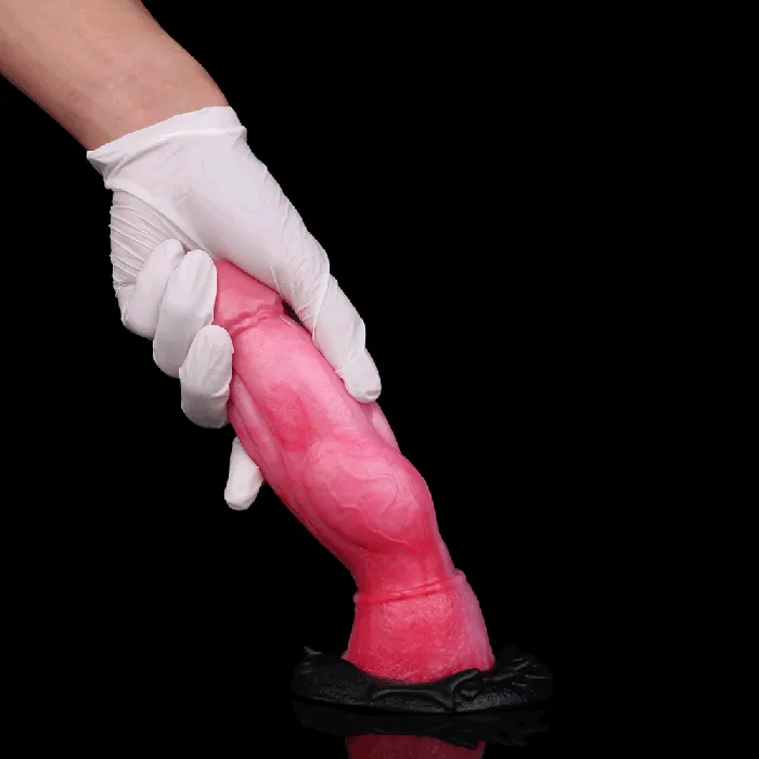 Anal Domlust Fantasy Knotted Dildo Large Butt Plug Silicone Suction Cup Monsterdildo Sex Toys for Women
