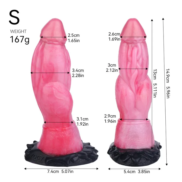 Anal Domlust Fantasy Knotted Dildo Large Butt Plug Silicone Suction Cup Monsterdildo Sex Toys for Women