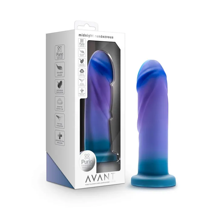 Avant Midnight Rendezvous Dildo Ocean Blue Blush Dildos