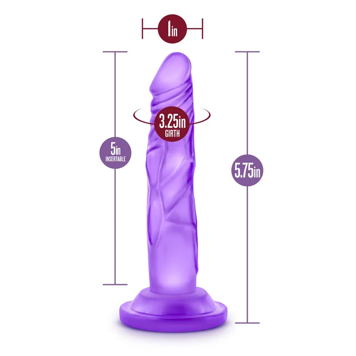 Blush Novelties Naturally Yours 5 Inch Mini Cock Purple Dildos Blush Novelties Naturally Yours 5 Inch Mini Cock Purple Dildos