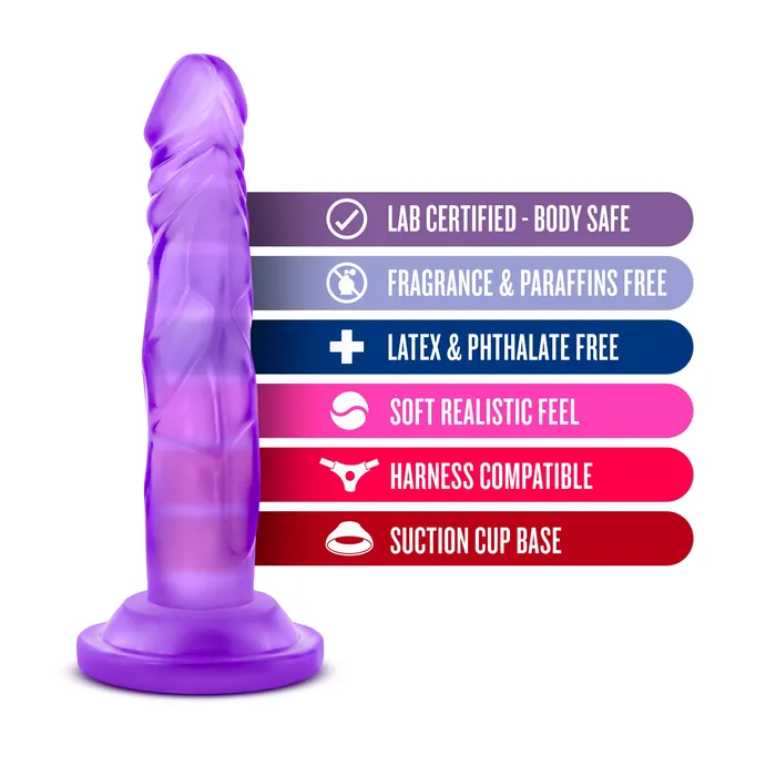 Blush Novelties Naturally Yours 5 Inch Mini Cock Purple Dildos Blush Novelties Naturally Yours 5 Inch Mini Cock Purple Dildos