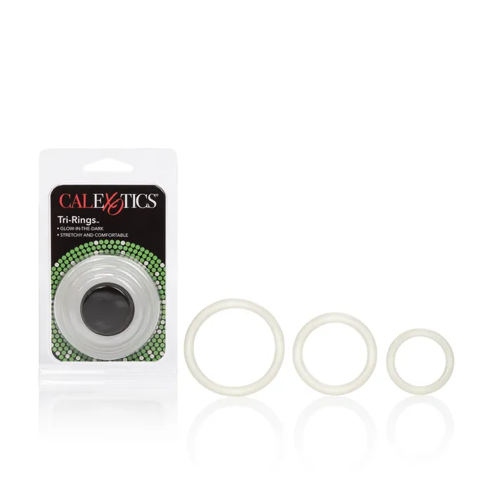 CalExotics Dildos TriRings Glowinthe Dark
