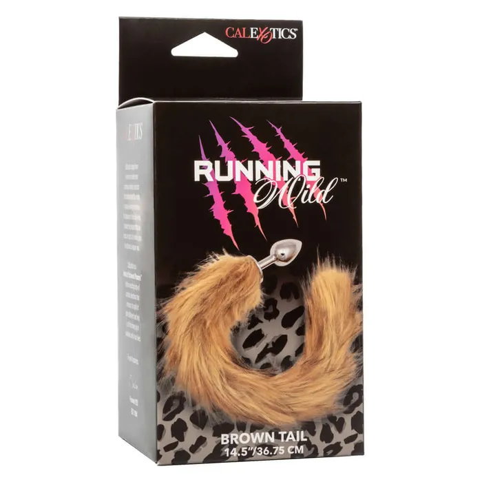CalExotics Male Sex Toys Running Wild Tail Anal Plug Brown CalExotics Male Sex Toys Running Wild Tail Anal Plug Brown