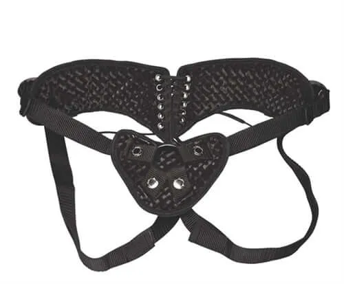 Diamond Velvet StrapOn Corset Black Lux Fetish Female Sex Toys