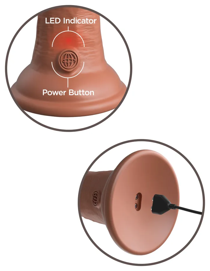 Dildos Pipedream King Cock Elite 6 Inch Vibrating Silicone Dual Silicone Dual Density Cock Tan Dildos Pipedream King Cock Elite 6 Inch Vibrating Silicone Dual Silicone Dual Density Cock Tan