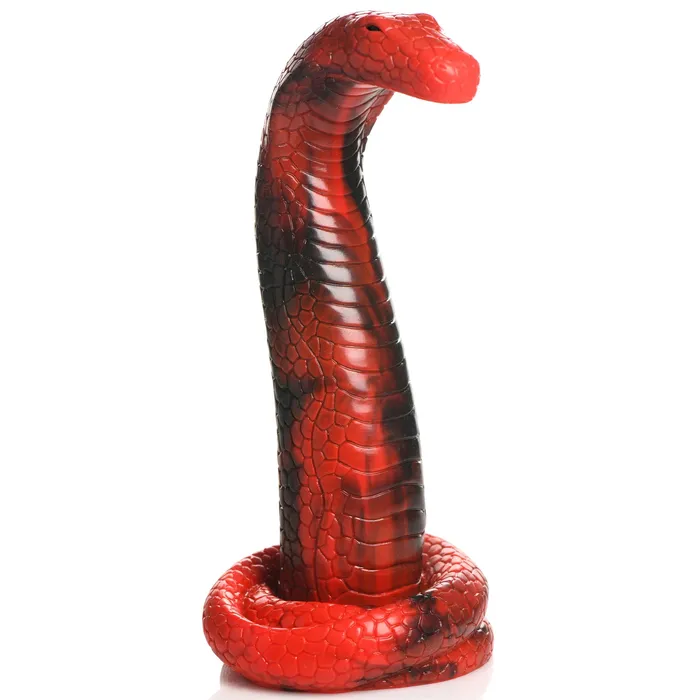 Dildos XR Brands King Cobra King Cobra Silicone Dildo Red