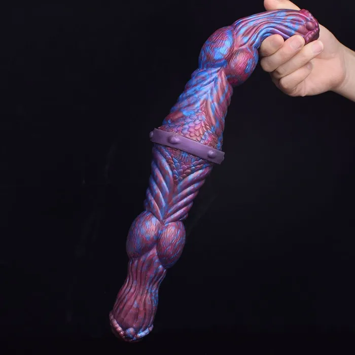 DirtyToyz Anal 155Inch Sphinx Ribbed Monster Double Ender DirtyToyz Anal 155Inch Sphinx Ribbed Monster Double Ender