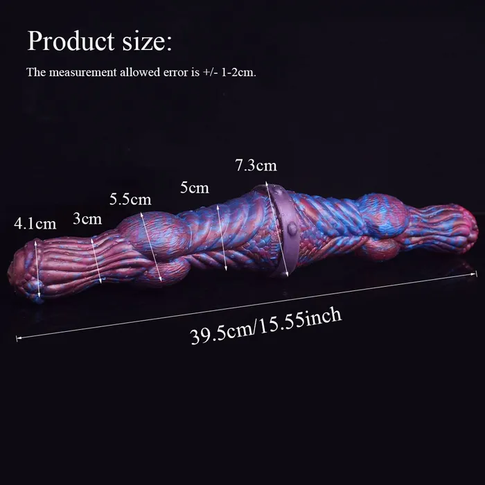 DirtyToyz Anal 155Inch Sphinx Ribbed Monster Double Ender DirtyToyz Anal 155Inch Sphinx Ribbed Monster Double Ender