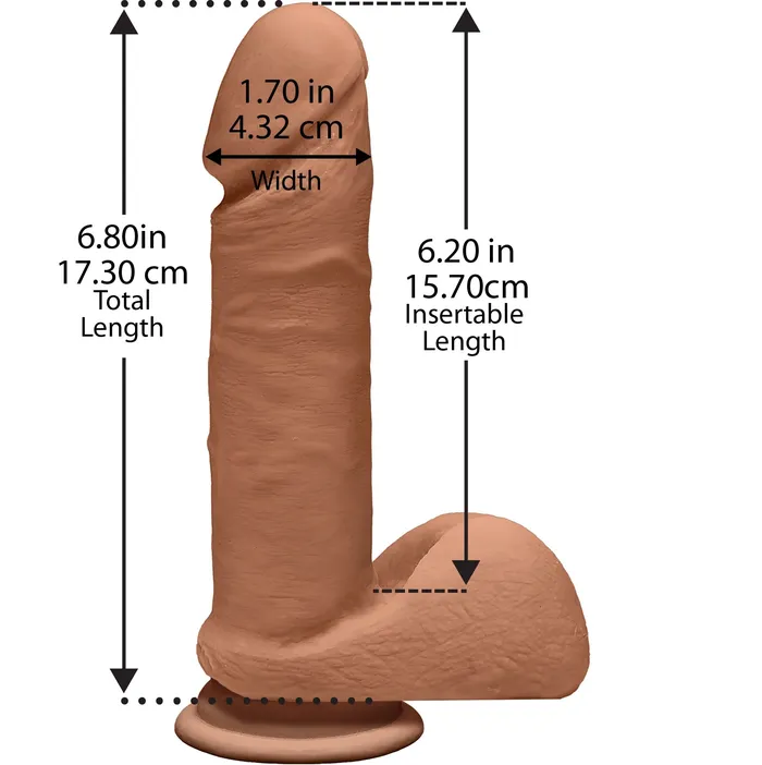 Doc Johnson The D Perfect D 7quot Caramel Dildos
