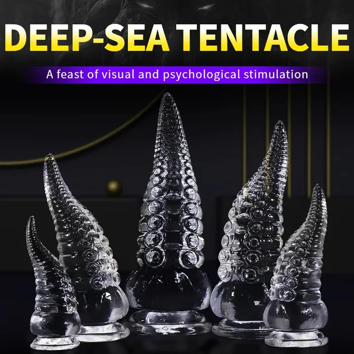 Domlust Anal Monster Tentacle Dildos Butt Plug Jelly Fantasy Anal Dildo Women Sex Toys