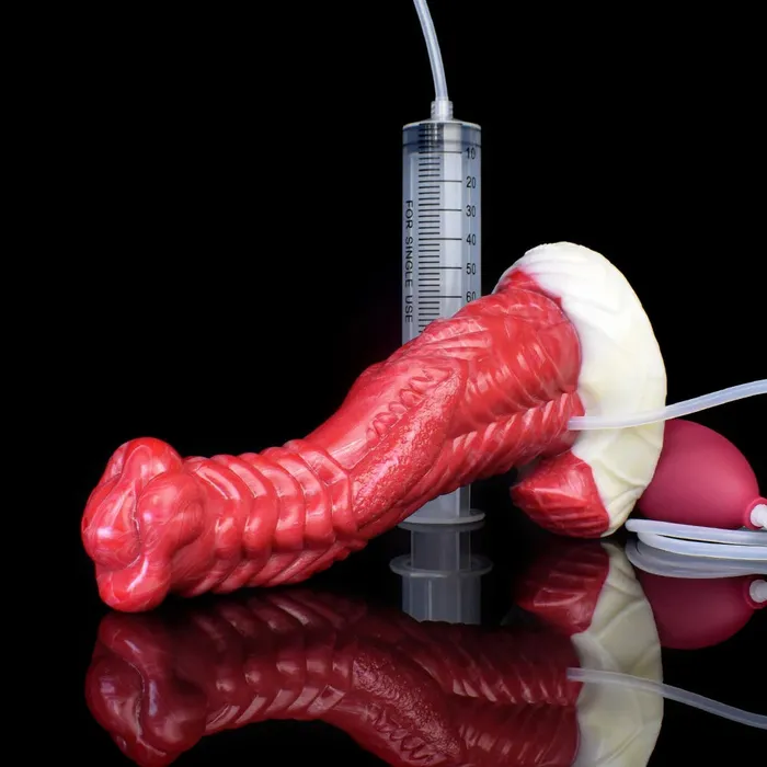Domlust Anal Water Jet Monster Dildo Butt Plug Squirting Silicone Anal Dildos Female Sex Toys