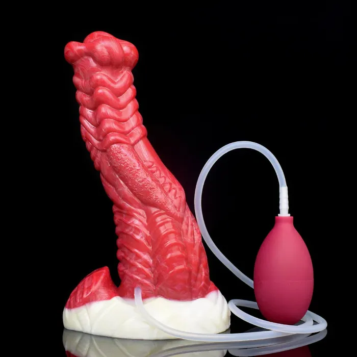 Domlust Anal Water Jet Monster Dildo Butt Plug Squirting Silicone Anal Dildos Female Sex Toys