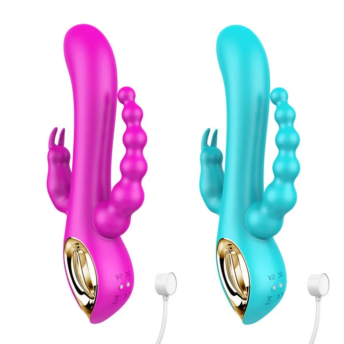 Domlust Domlust ThreeHead Dragon Vibrator Gspot Rabbit Beads Anus Stimulation 3in1 Female Sex Toys Female Sex Toys Domlust Domlust ThreeHead Dragon Vibrator Gspot Rabbit Beads Anus Stimulation 3in1 Female Sex Toys Female Sex Toys