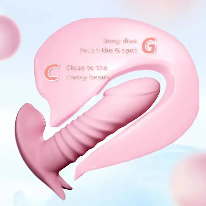 Domlust Thrusting Dildo Remote Control Panty Vibrator 2cm Extension Distance for Extreme Sexual Enjoyment Domlust Female Sex Toys