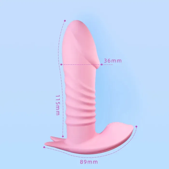 Domlust Thrusting Dildo Remote Control Panty Vibrator 2cm Extension Distance for Extreme Sexual Enjoyment Domlust Female Sex Toys