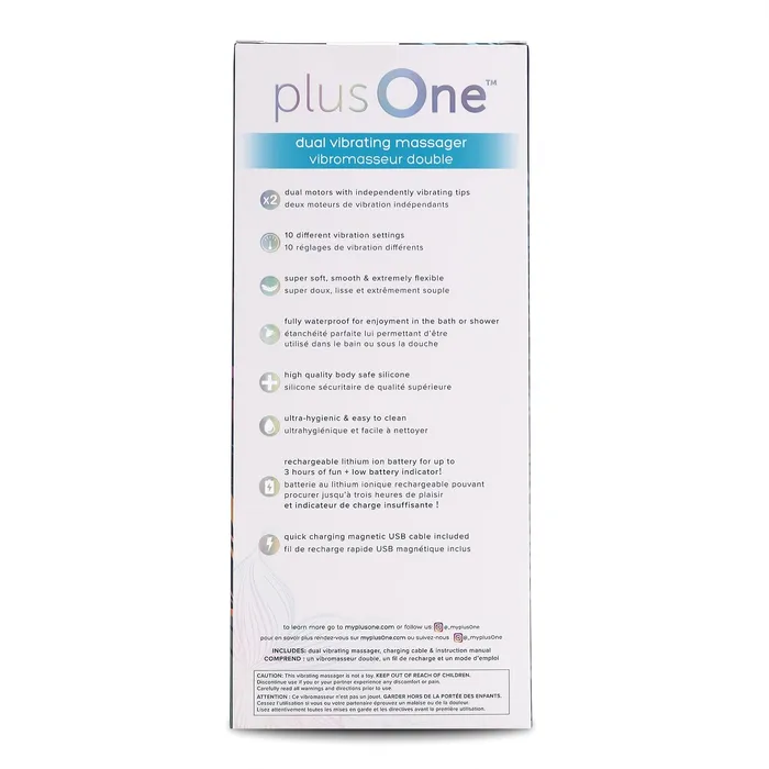 Dual Vibrating Massager plusOne Female Sex Toys
