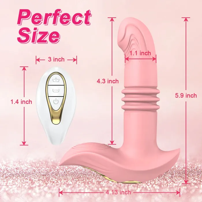 Female Sex Toys Domlust Remote Control Panty Thrusting Vibrator G Spot Clit Stimulator Vibrating Anal Plug