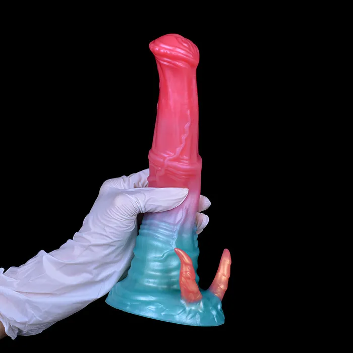 Female Sex Toys Vicky Horse Dildo with Demon Horns DirtyToyz