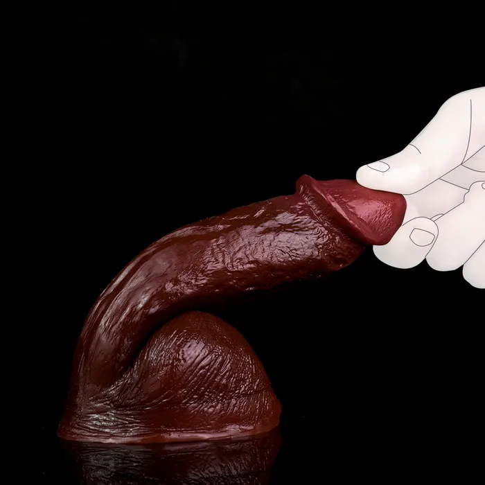 NobleSculpt Anal Realistic Black Dildo Anal Butt Plug Big Testicle Suction Cup Masturbator Sex Toy for Women