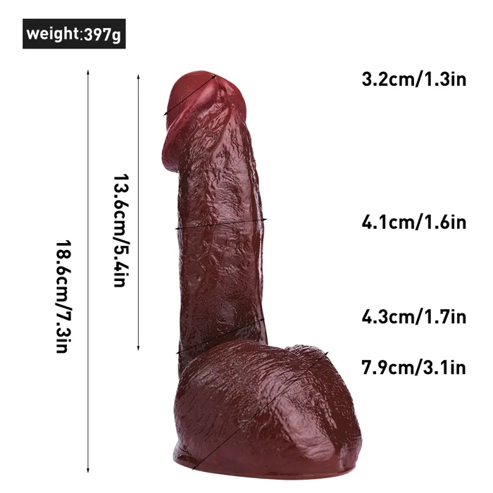 NobleSculpt Anal Realistic Black Dildo Anal Butt Plug Big Testicle Suction Cup Masturbator Sex Toy for Women