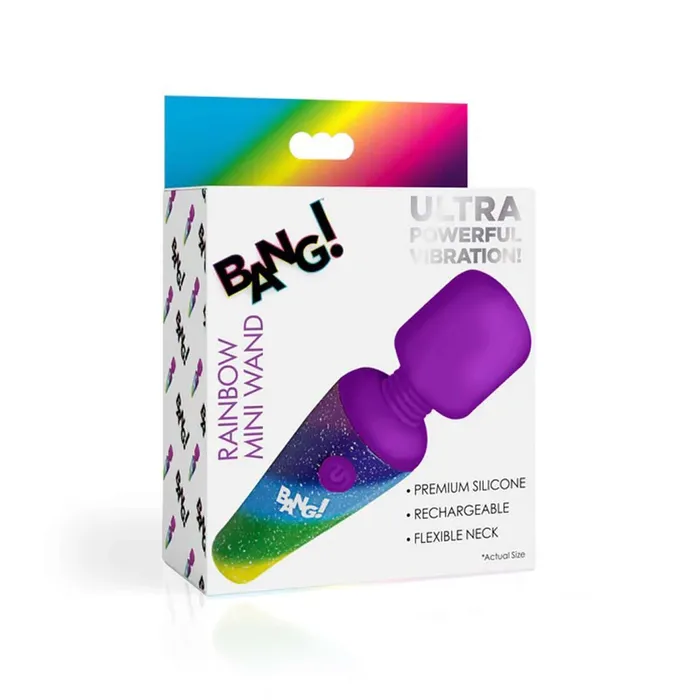 Rainbow Mini Wand XR Brands Bang Female Sex Toys