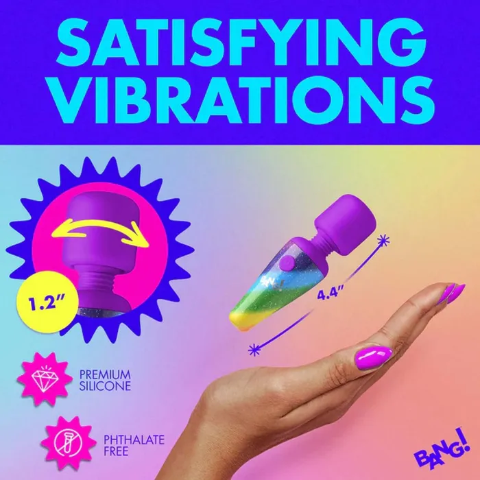 Rainbow Mini Wand XR Brands Bang Female Sex Toys Rainbow Mini Wand XR Brands Bang Female Sex Toys