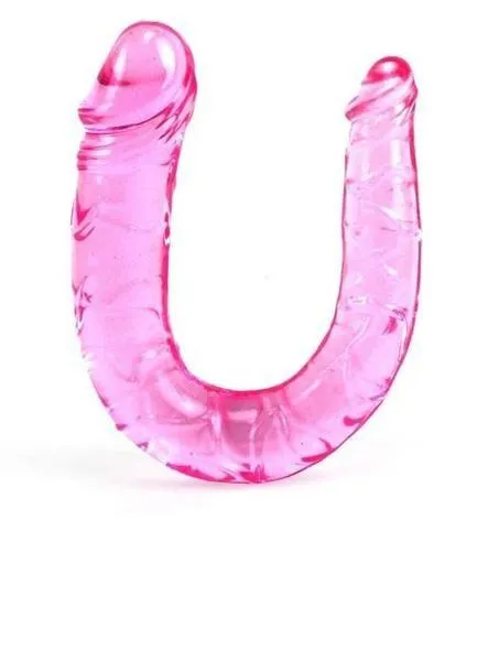 0253M Double Penetration Fantasy Pink Double Dildo MEGA Deal Moonwell Dildos