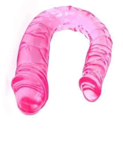 0253M Double Penetration Fantasy Pink Double Dildo MEGA Deal Moonwell Dildos