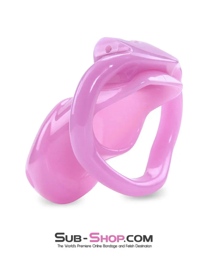 0396AE Sissy Bitch High Security Keyed Tumbler Locking Male Chastity with 4 Base Cock Ring Sizes MEGA Deal SubShop Bondage and Fetish Superstore Male Sex Toys