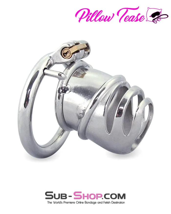 0482M The Enforcer High Security Stainless Steel Chastity Cock Cage Moonwell Male Sex Toys 0482M The Enforcer High Security Stainless Steel Chastity Cock Cage Moonwell Male Sex Toys