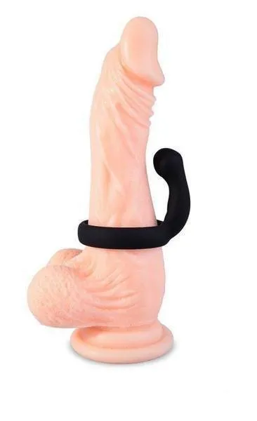 4734M Silicone Cock Ring with Clit Stimulator MEGA Deal Moonwell Male Sex Toys