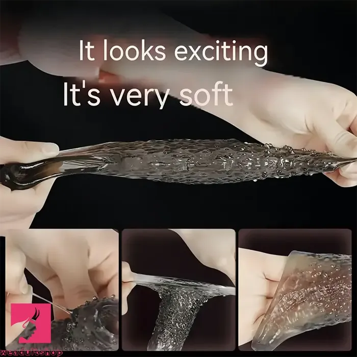 531in Clear Soft Spiked Cock Sleeve Dildo For Enlargement Thicken Weadultshop Dildos