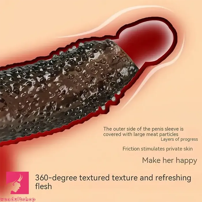 531in Clear Soft Spiked Cock Sleeve Dildo For Enlargement Thicken Weadultshop Dildos