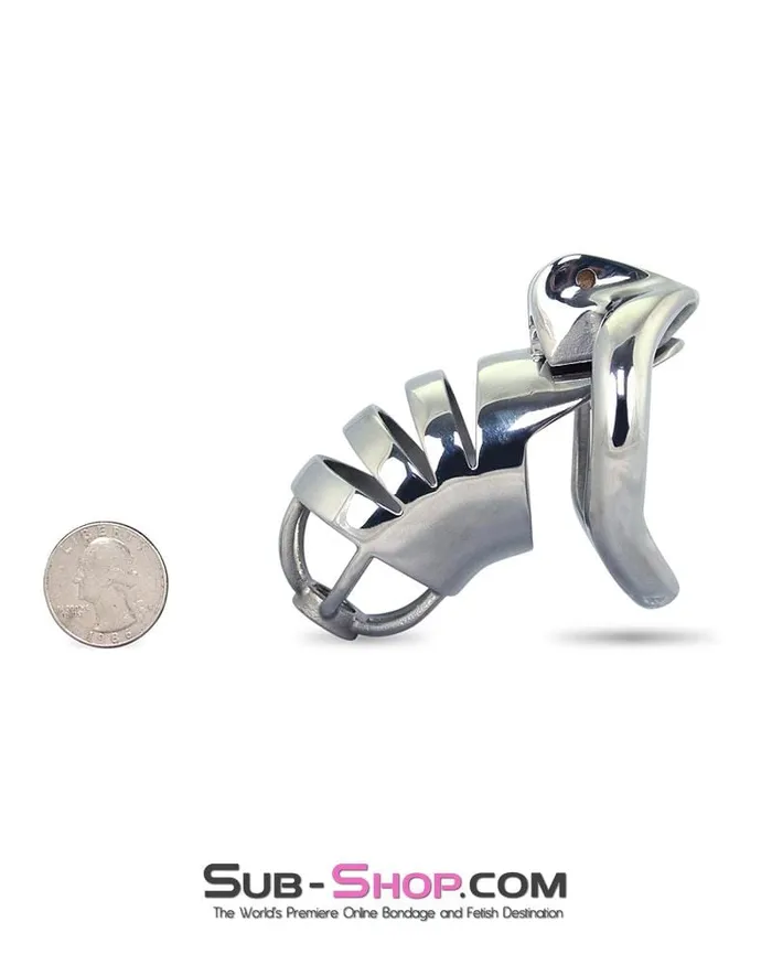 6882M Alcatraz Steel Total Cock Cage Tease and Denial Chastity Device Moonwell Male Sex Toys