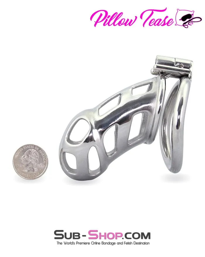 Aria Male Sex Toys 1692AR Edging Torture Chastity Steel Male Chastity Cage