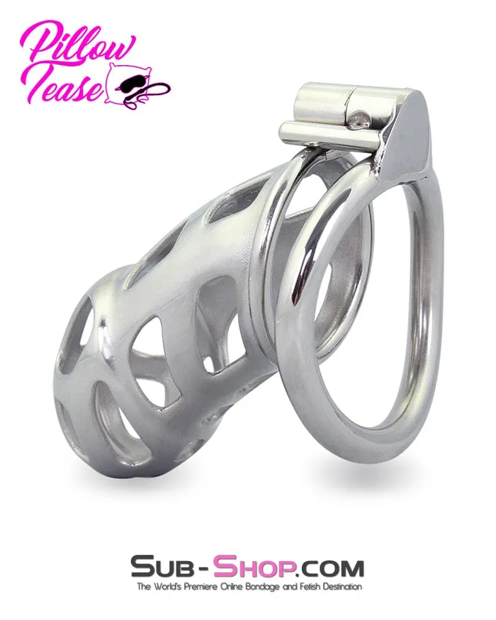 Aria Male Sex Toys 1692AR Edging Torture Chastity Steel Male Chastity Cage