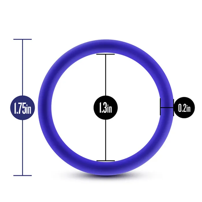 Blush Novelties Male Sex Toys Pure Silicone Cock Rings Trio for Extra Fun and Stamina